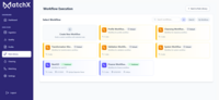 Screenshot of workflow execution in MatchX
