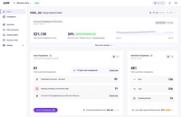 Screenshot of Justt's dashboard
