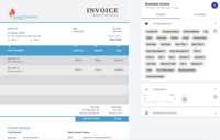 Screenshot of an invoice template.