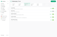 Screenshot of where to monitor time spent on tasks and projects for accurate reporting and billing.