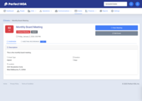 Screenshot of Stream virtual and hybrid events to property owners, automatically record meetings, and generate meeting minutes with AI