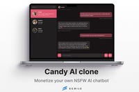 Screenshot of a Candy AI clone