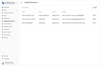 Screenshot of Smart prompts and suggested messages