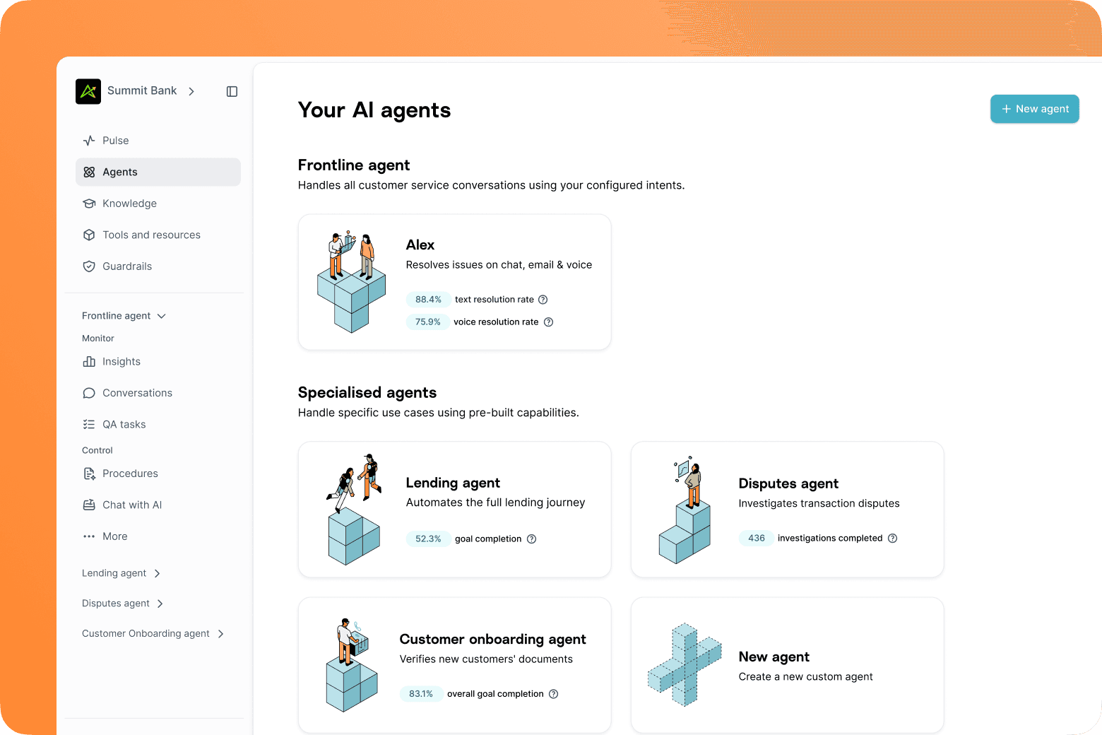Screenshot of Product screenshot, Gradient Labs