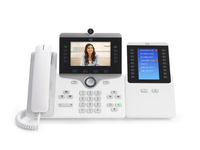Screenshot of Cisco IP Phone 8865 with IP 8800 Key Expansion Module, white