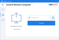 Screenshot of where to control a computer remotely.