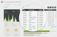 Screenshot of FileAudit user activity (on premise and in the cloud)