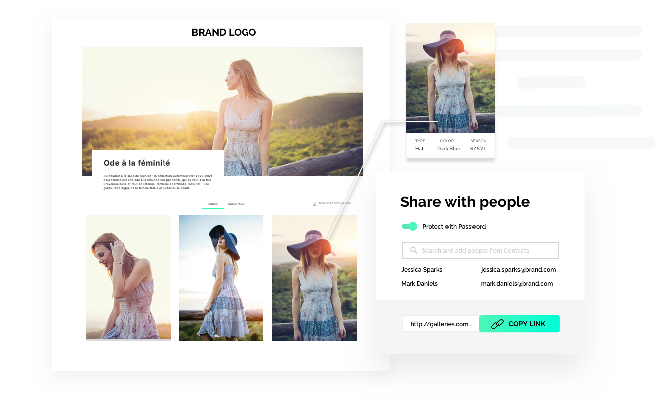 Screenshot of Maximize editorial opportunities by sharing your digital showroom
