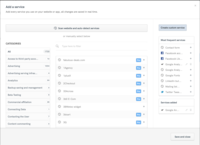 Screenshot of Privacy and Cookie Policy configurator