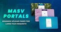 Screenshot of Request files and customize the upload portal with your brand standards