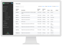Screenshot of Renewals:
It is a well-known fact that renewals are difficult to manage, especially when working with channel partners. The traditional CRM and PRM systems are not built for this purpose. Channelyze keeps track of every deal that has been conducted through the channel and makes the information easily available to renewal teams at the vendor, distributor, and reseller for when it is time to renew.
