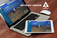 Screenshot of landing page, main dashboard; containing notifications panel, reminders, main modules menu