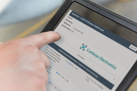 Screenshot of Device responsive to complete forms on-the-go