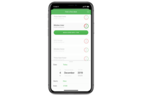 Screenshot of Meetio's hot desking solution (Meetio Desk) in the Meetio mobile app.
