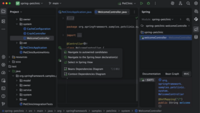 Screenshot of IntelliJ IDEA's support for frameworks with dedicated assistance for Spring and Spring Boot, Jakarta EE, JPA, Reactor, and other popular frameworks.