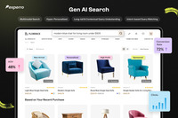 Screenshot of Experro's contextual, multimodal, and semantic search, which delivers faster, more relevant results.