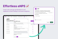 Screenshot of eNPS in Slack