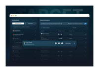 Screenshot of targeted recipient groups