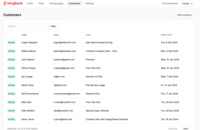 Screenshot of Customer Management Portal
