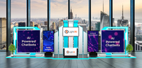 Screenshot of Virtual Booths designed to maximize engagement. Attendees can download brochures, exchange business
cards, watch product demos and visit the websites.
Meet with exhibitors via text chat or video