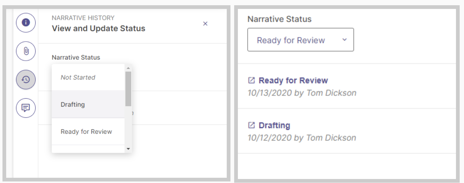 Screenshot showing some collaboration features