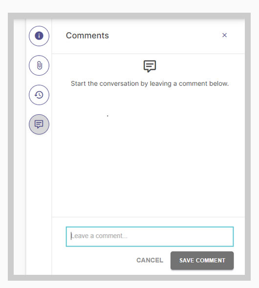 Screenshot showing the comment section of the report